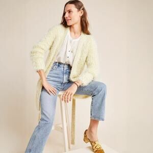 Anthropologie Larkin Shimmer Knit Cardigan Sweater - XS - New
